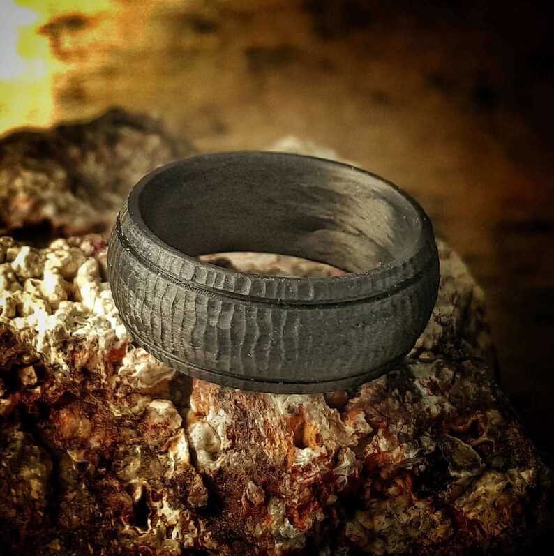 Nightmare, Carbon Fiber Ring. Strong, Light Weight, Wedding Ring, Comfort fit, Durable Finish