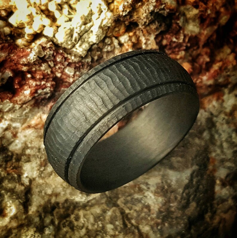 Nightmare, Carbon Fiber Ring. Strong, Light Weight, Wedding Ring, Comfort fit, Durable Finish