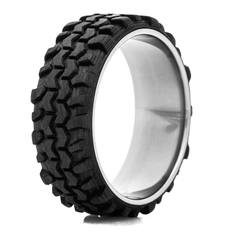 Carbon Fiber Tread Ring: Ti-Core Off Road Racing Band