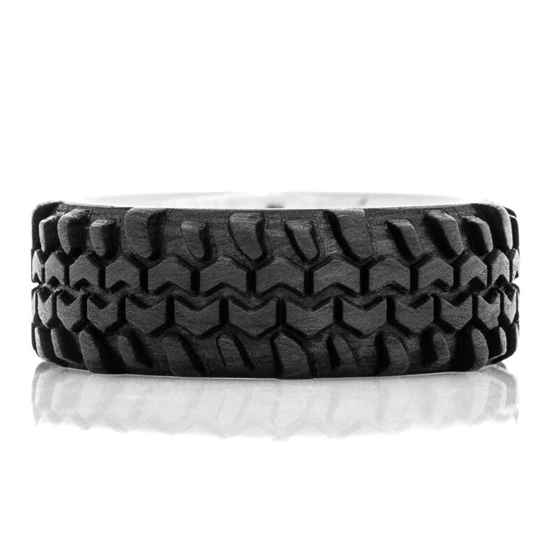 Carbon Fiber Tread Ring: Ti-Core Off Road Racing Band
