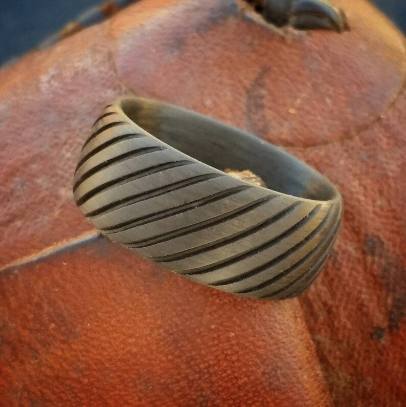 Lariat, Carbon Fiber Ring. Strong, Light Weight, Wedding Ring, Comfort fit, Durable Finish